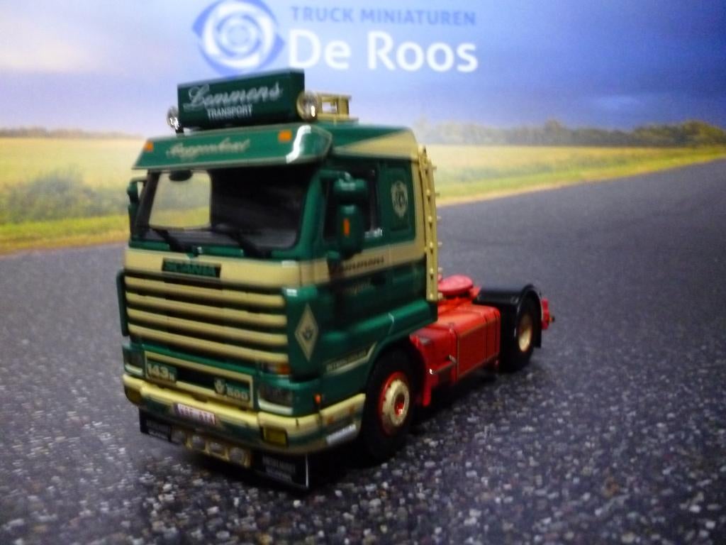 WSI Scania 143 Lemmens, Hobby en Vrije tijd, Modelauto's | 1:50, Ophalen of Verzenden, Nieuw, Bus of Vrachtwagen, Wsi