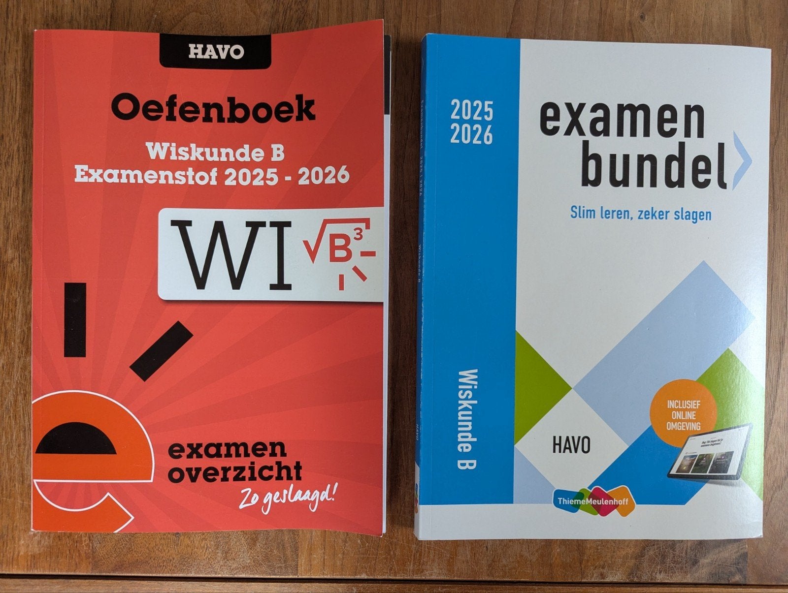 Examenbundel & Oefenboek Wiskunde B HAVO 2025-2026, Ophalen of Verzenden, Zo goed als nieuw, HAVO, Wiskunde B