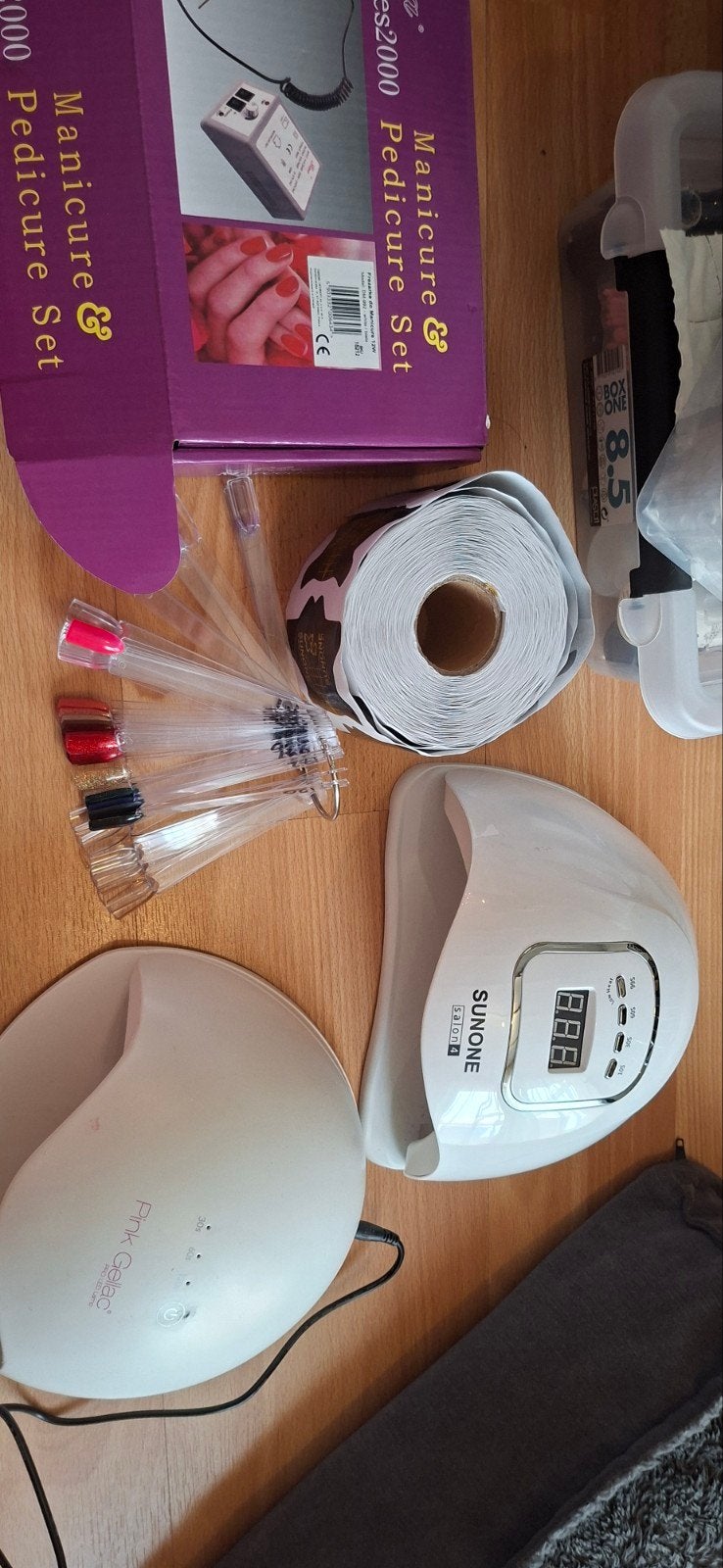 Complete nagelset: gellak, lampen, pedicure en meer, Ophalen of Verzenden, Zo goed als nieuw, Overige typen