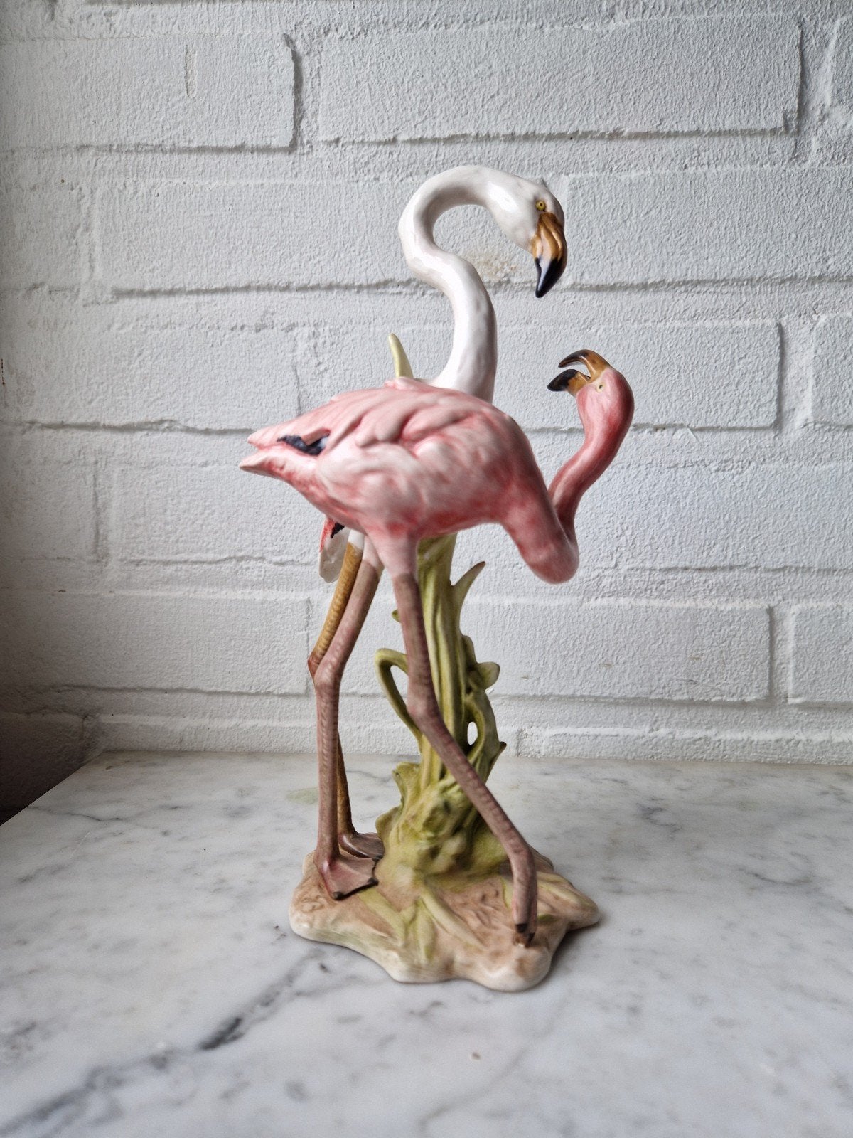 Goebel Flamingo Beeld - Porselein - 1980, Antiek en Kunst, Ophalen of Verzenden, Steen of Keramiek, Beeld, Vogel