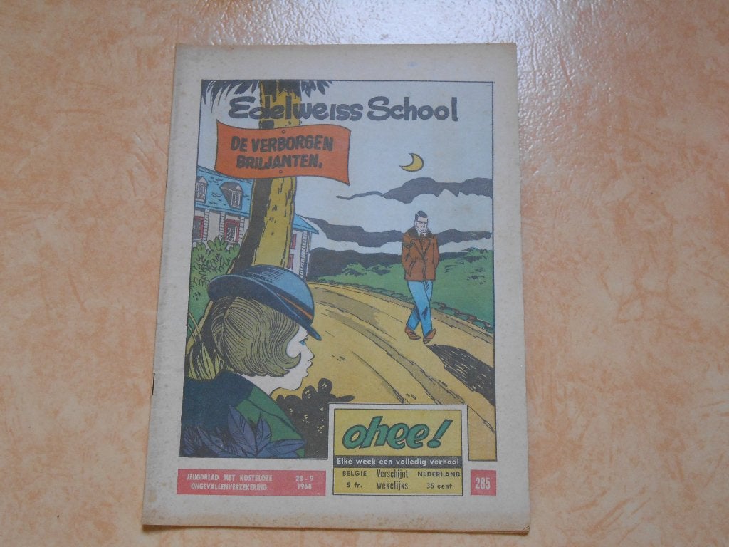 Ohee 285 De verborgen briljanten 1968., Eén stripboek, Ophalen of Verzenden, Gelezen