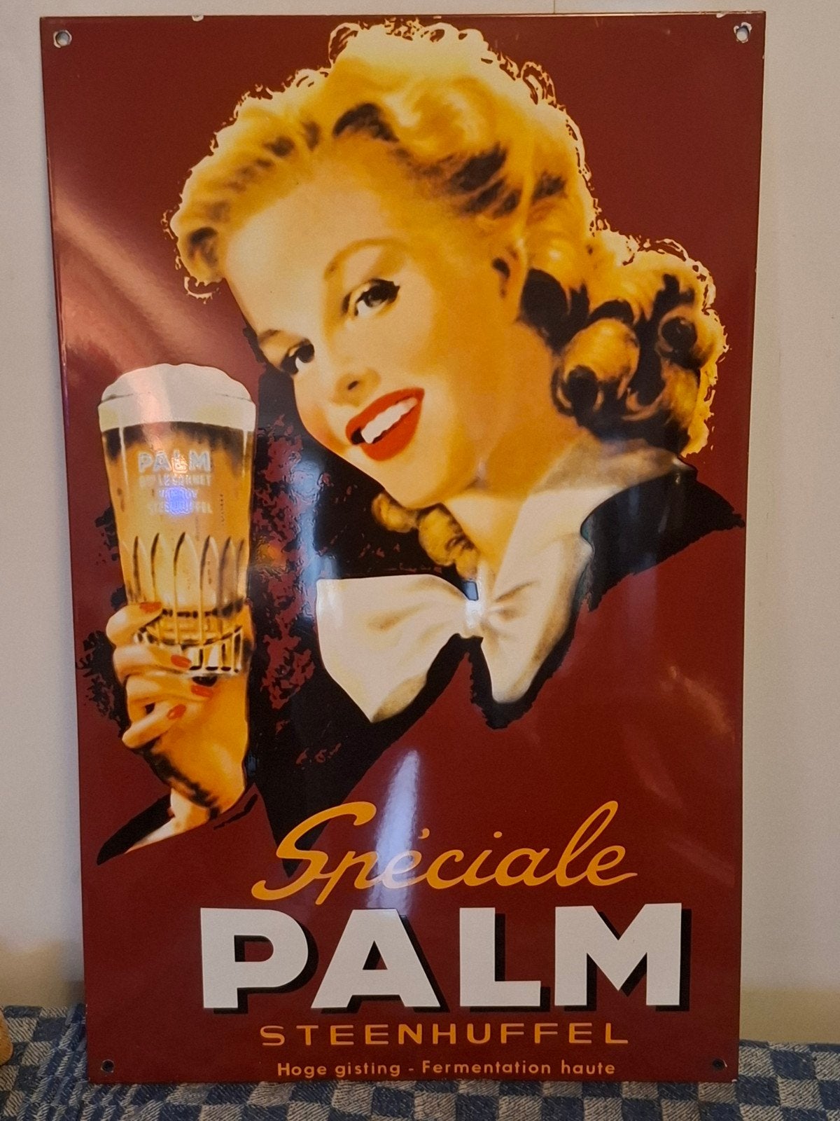emaille bord PALM, Ophalen of Verzenden