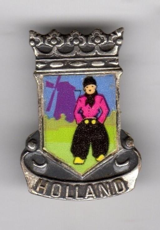 BROCHE HOLLAND KLEDERDRACHT MOLEN (A5), Verzamelen, Speldjes, Pins en Buttons, Ophalen of Verzenden, Gebruikt, Overige onderwerpen