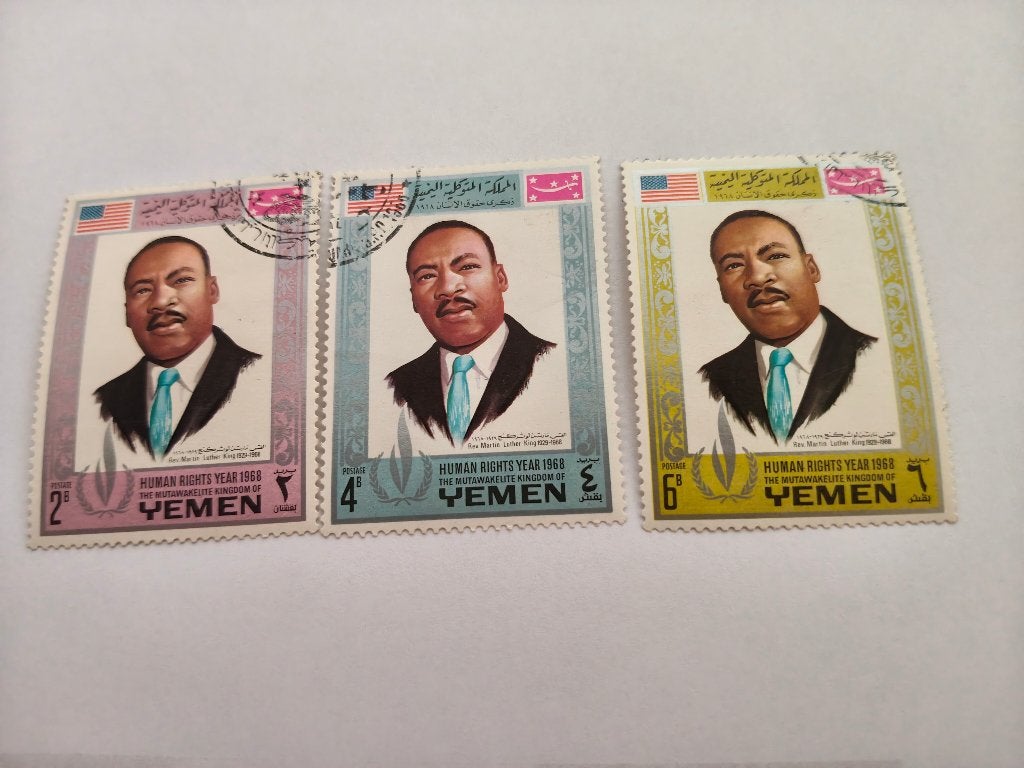 8469 yemen human rights year 1968 martin luther king, Verzenden, Midden-Oosten