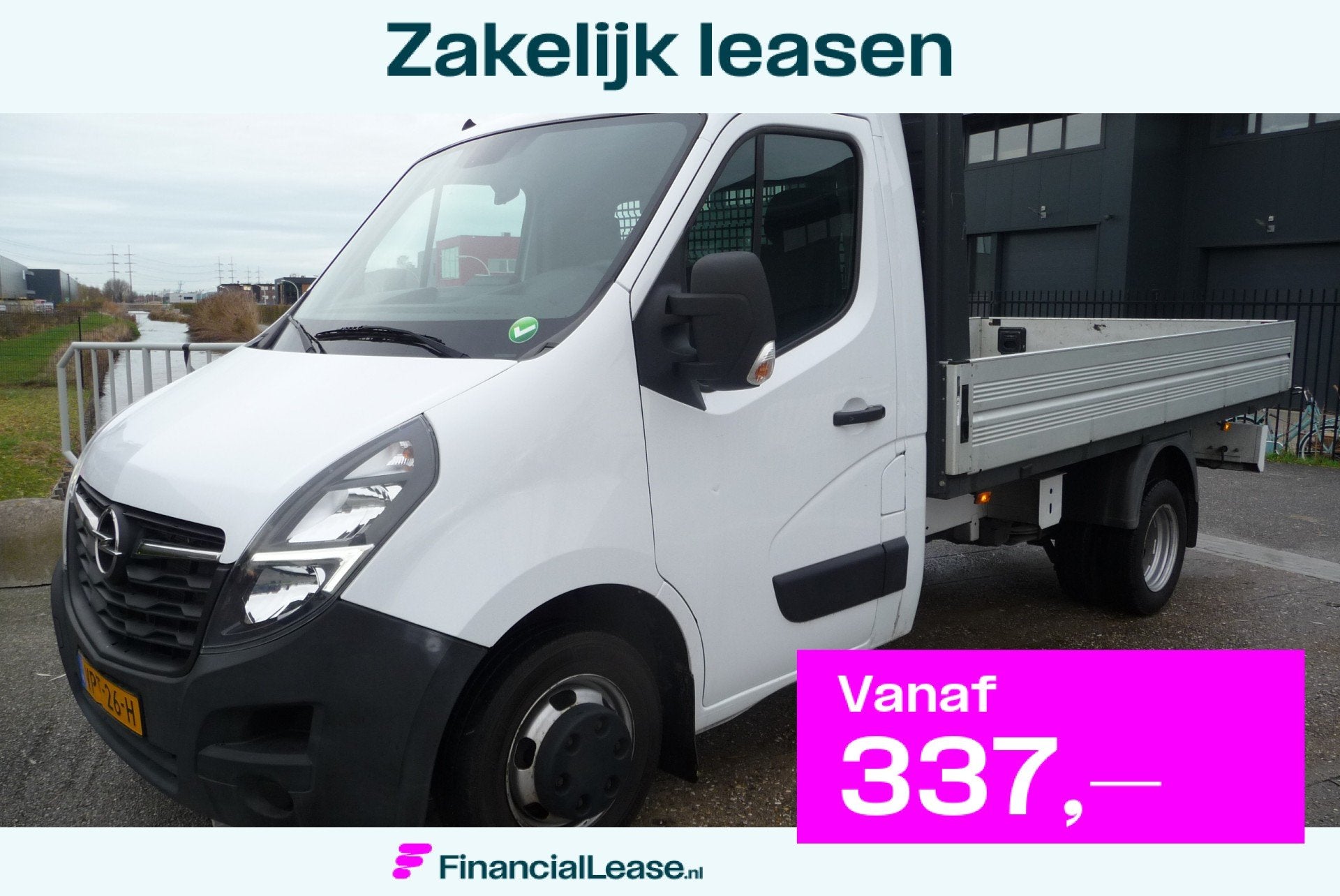 Opel Movano 2.3 Turbo L2H1 pick-up dubbel lucht 130 pk E6, Voorwielaandrijving, Gebruikt, Euro 6, 4 cilinders