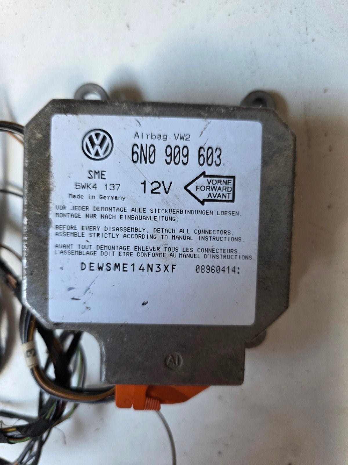 Airbag module met kabelboom VW Golf 3 GTI, Ophalen of Verzenden, Gebruikt, Volkswagen