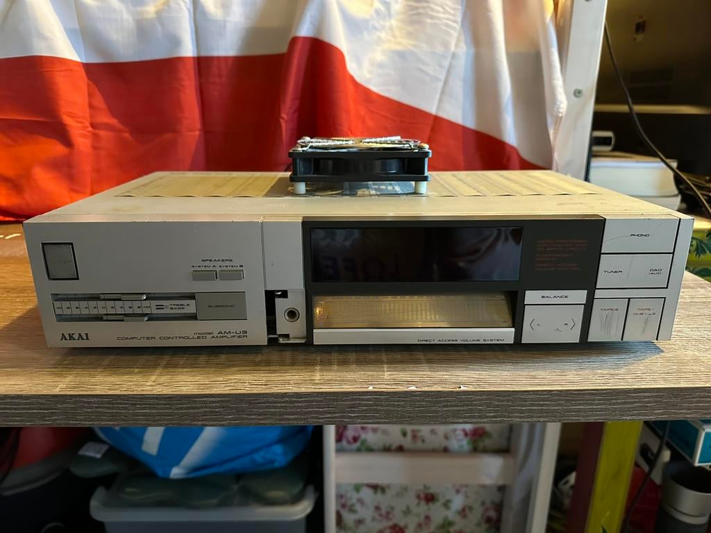 Akai AM U3 vintage versterker, Overige merken, Gebruikt, Ophalen of Verzenden, 60 tot 120 watt