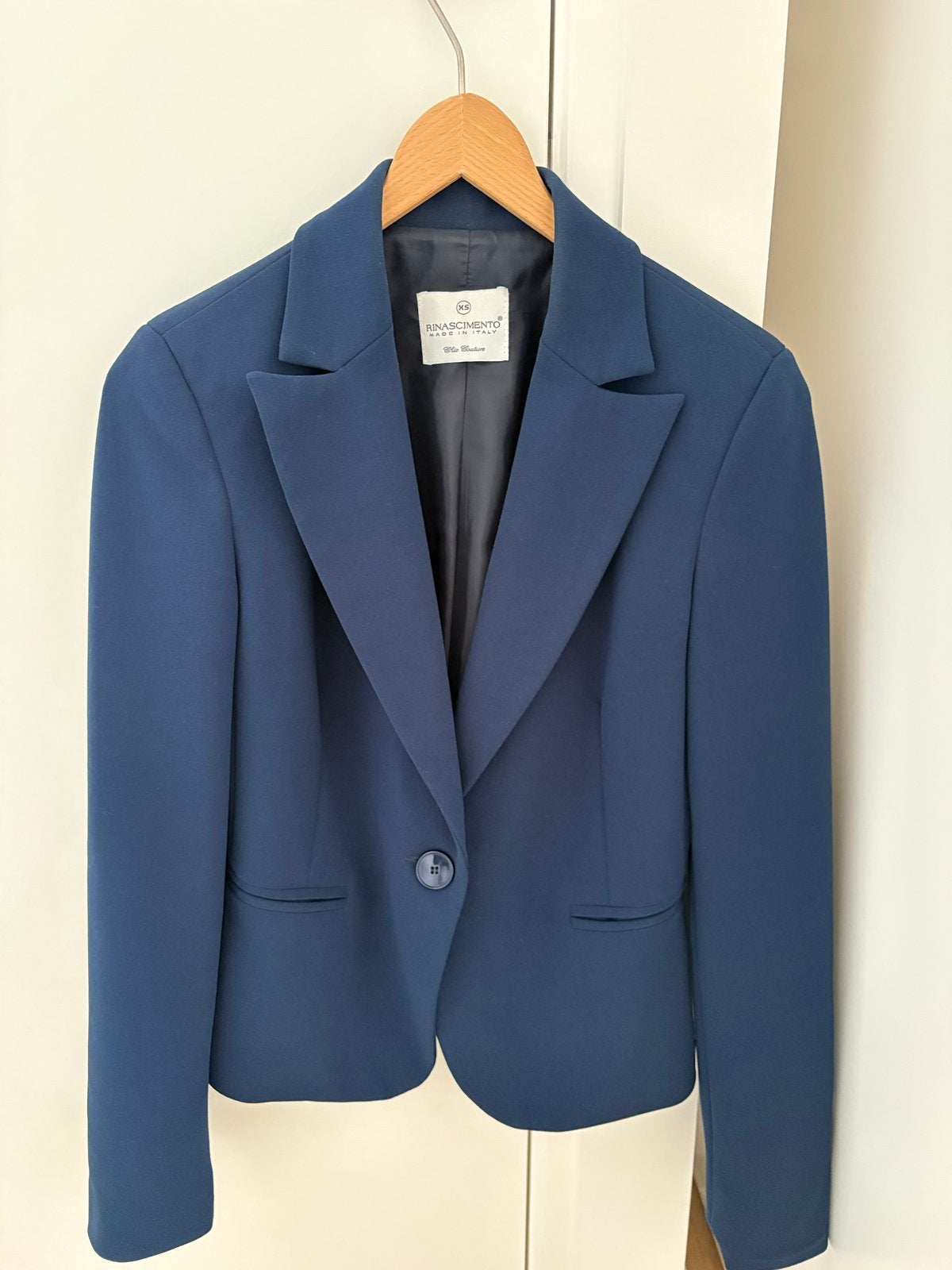 Rinascimento Donkerblauwe Blazer, Kleding | Dames, Blauw, Ophalen of Verzenden, Zo goed als nieuw, Jasje