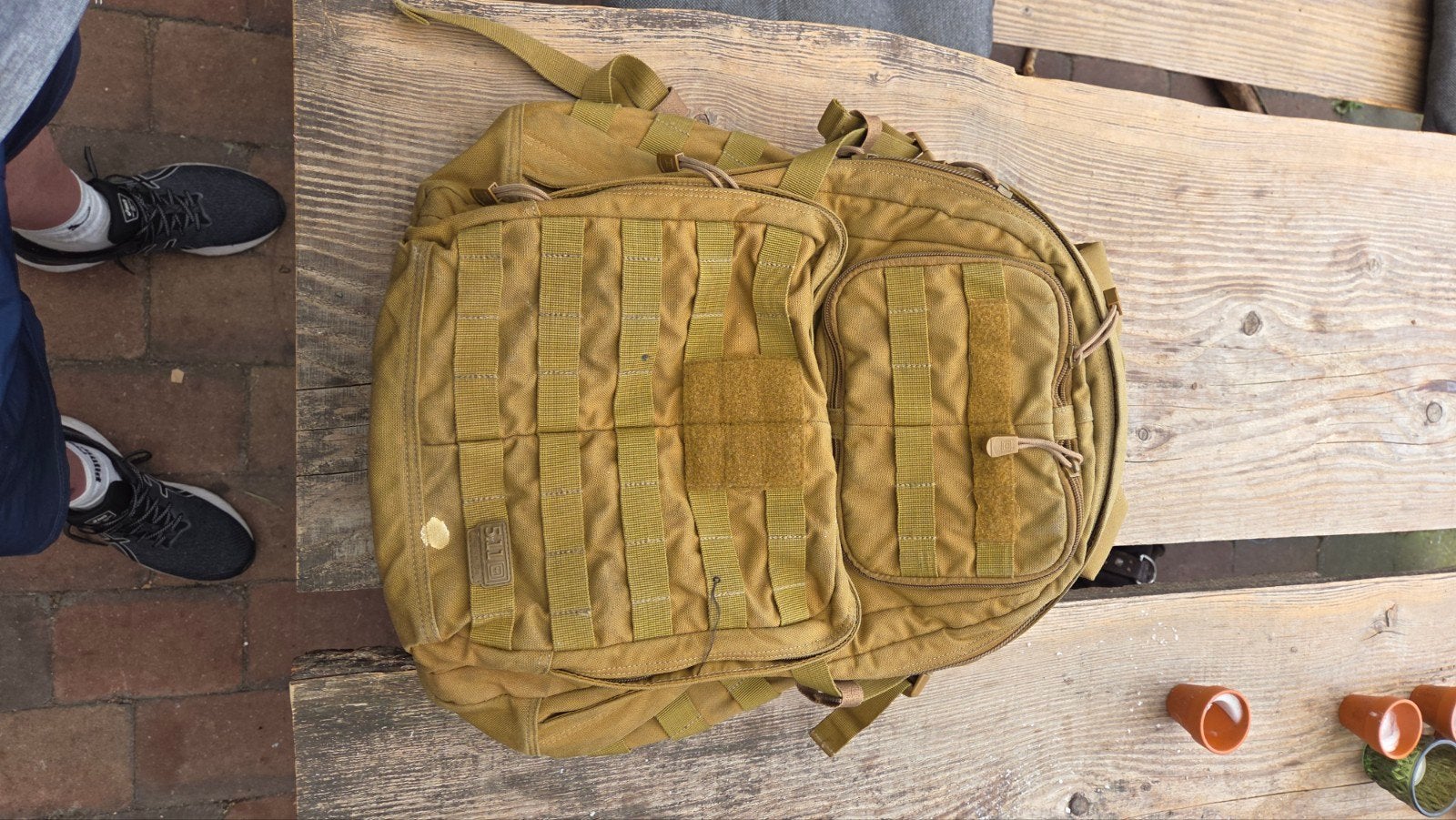 5.11 Tactical Rush 24 Rugzak - Coyote Tan, Gebruikt, 25 tot 40 cm, Ophalen of Verzenden, Trekking