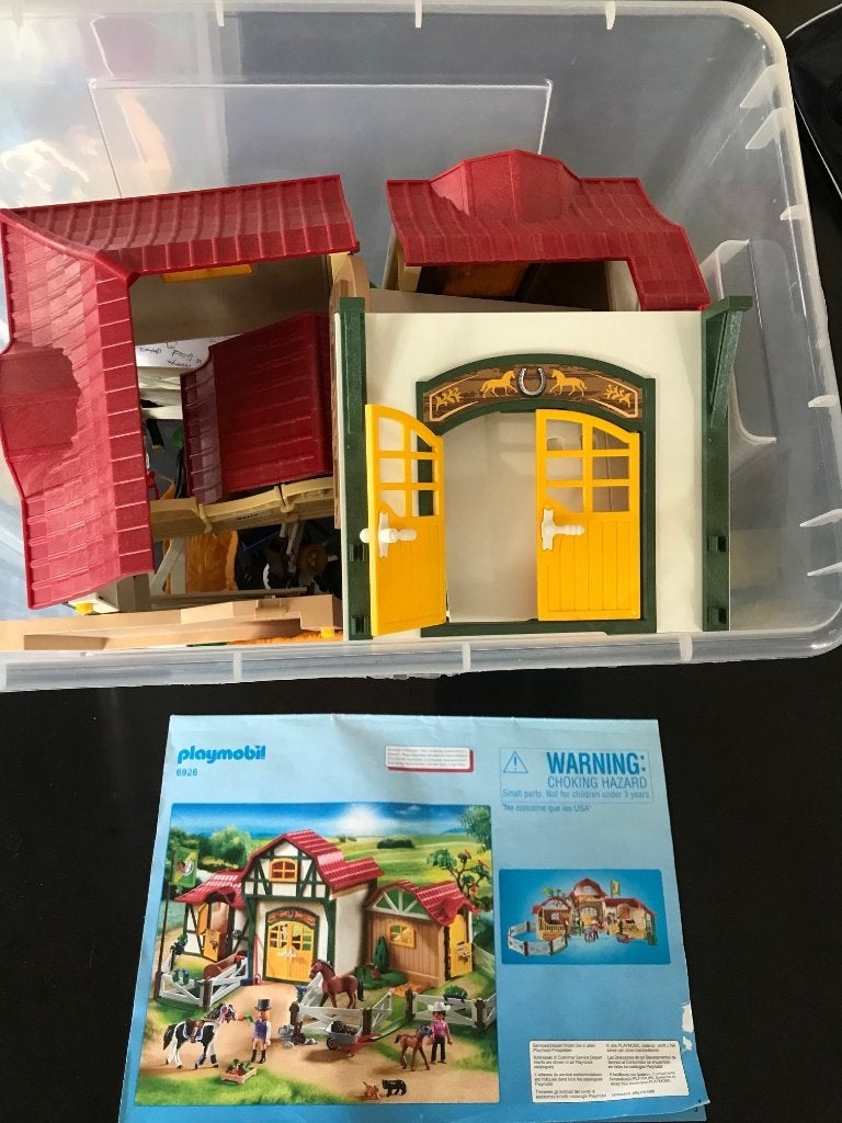 playmobil 6926 en 6927 manege en ponypark, Kinderen en Baby's, Speelgoed | Playmobil, Ophalen of Verzenden, Gebruikt
