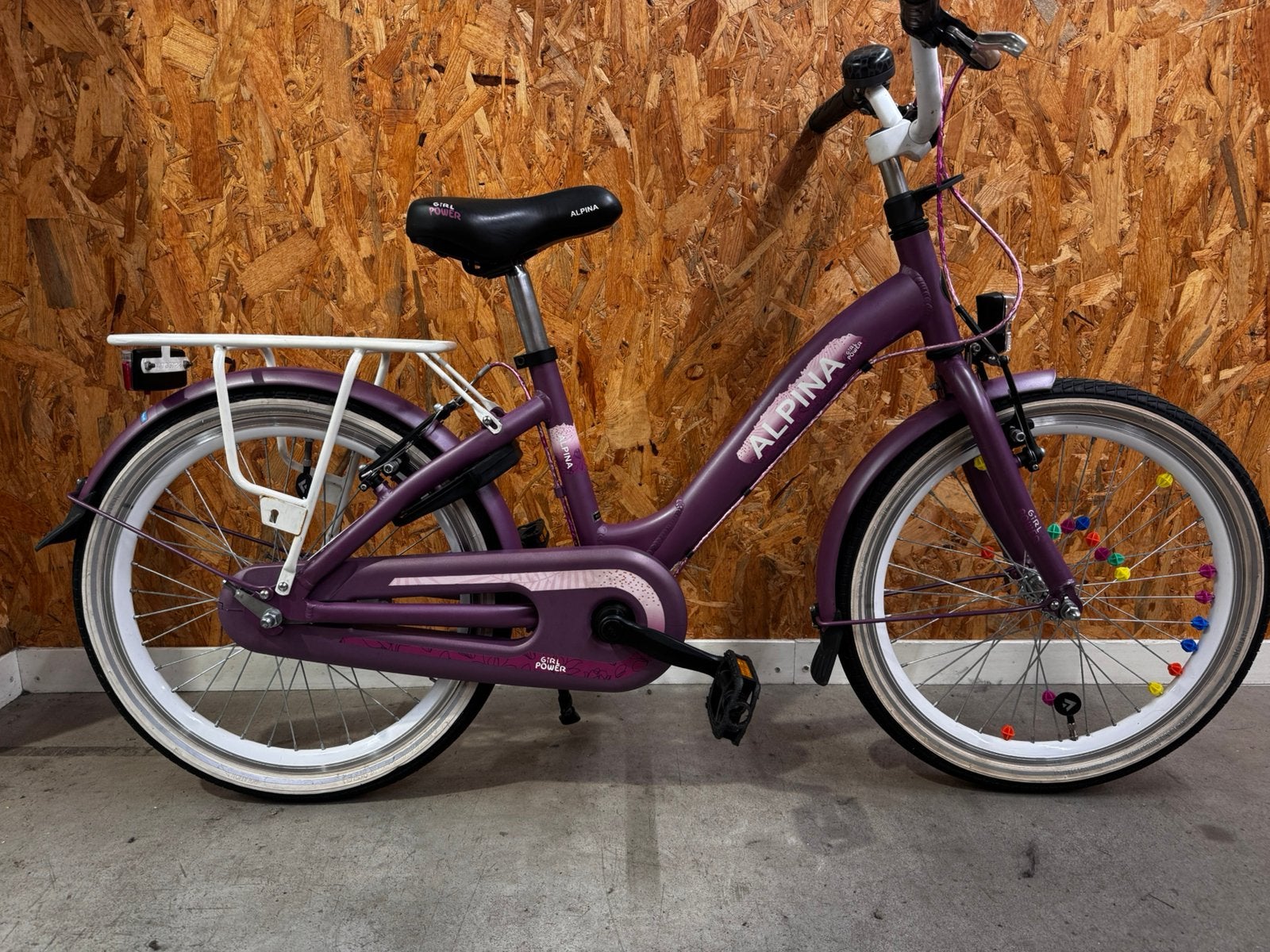 Alpina Girl Power, Ophalen, Terugtraprem, 20 inch, Handrem