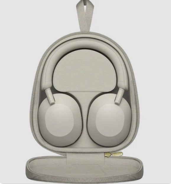 Sony WH-1000XM5 koptelefoon met noise cancelling zilvergrijs