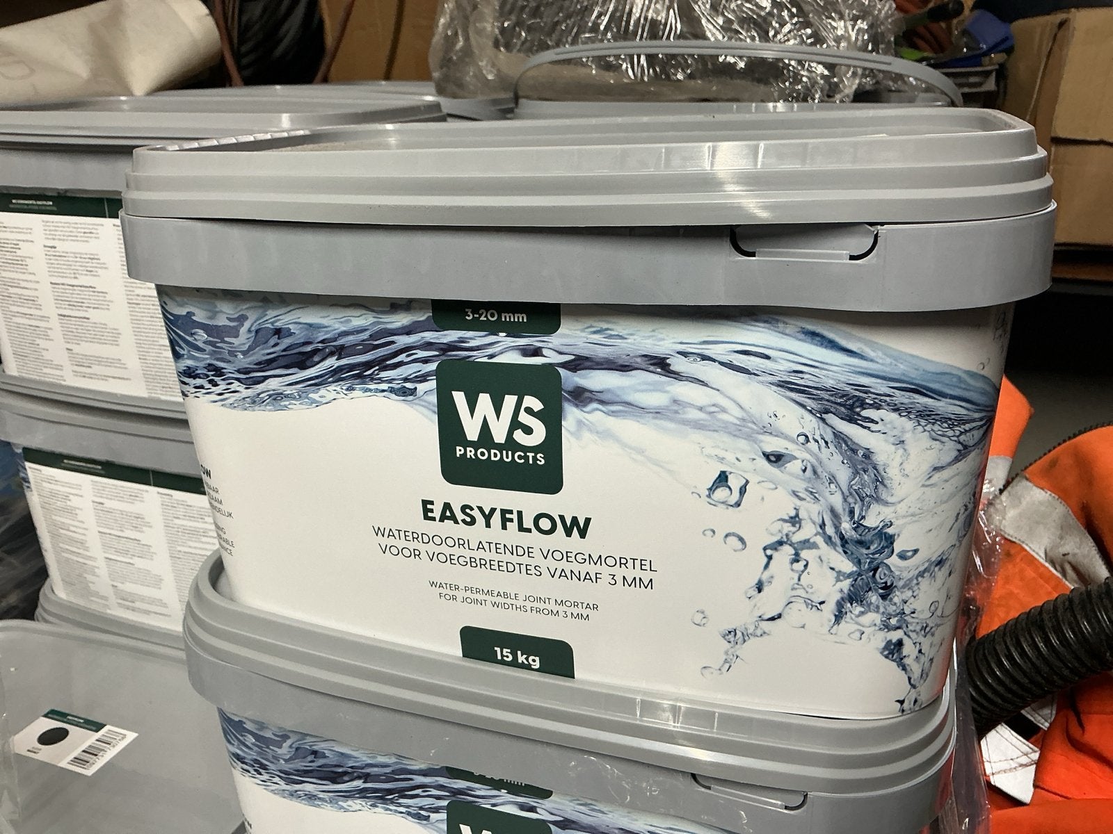 WS Products Easyflow Waterdoorlatend Voegmiddel Basalt 15kg, Tuin en Terras, Ophalen of Verzenden, Nieuw, Overige materialen, Overige typen