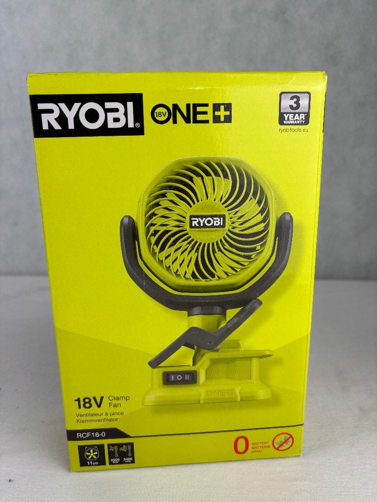 RYOBI ONE+ RCF18-0 18V Klemventilator, Echtronic Industries GmbH, Nieuw, Ophalen of Verzenden, Max-Eyth-Straße 10 71364 Winnenden