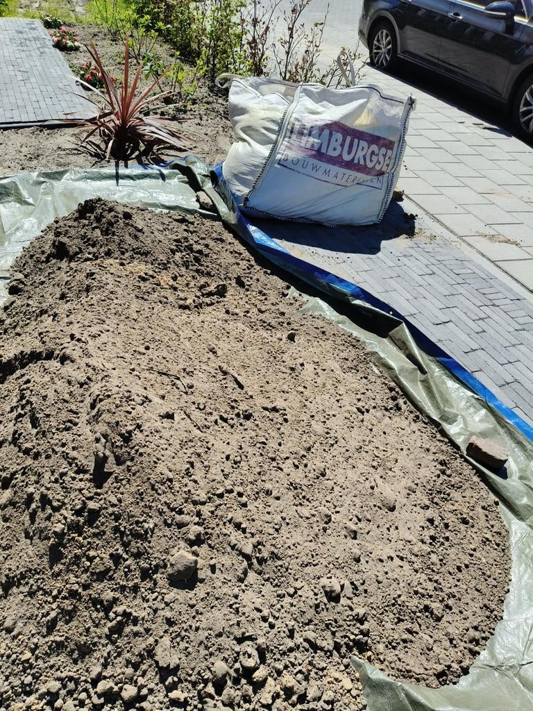 Schoon zwart zand in big bag en los op zeil., Ophalen, Overige typen