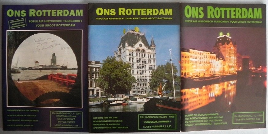 Ons Rotterdam, populair historisch tijdschrift 3 stuks, Ophalen of Verzenden, Gelezen