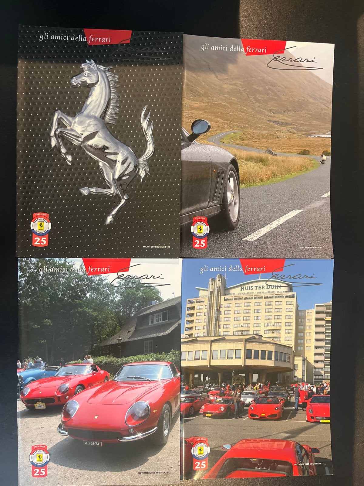 Gli Amici Della Ferrari - 4 magazines 2008, Ophalen of Verzenden, Gelezen, Ferrari