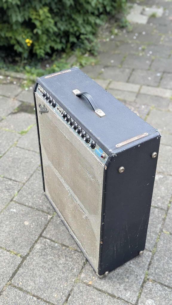 1973 Fender Quad Reverb Silverface 4x12 Vintage origineel, Muziek en Instrumenten, Ophalen, Zo goed als nieuw, 100 watt of meer