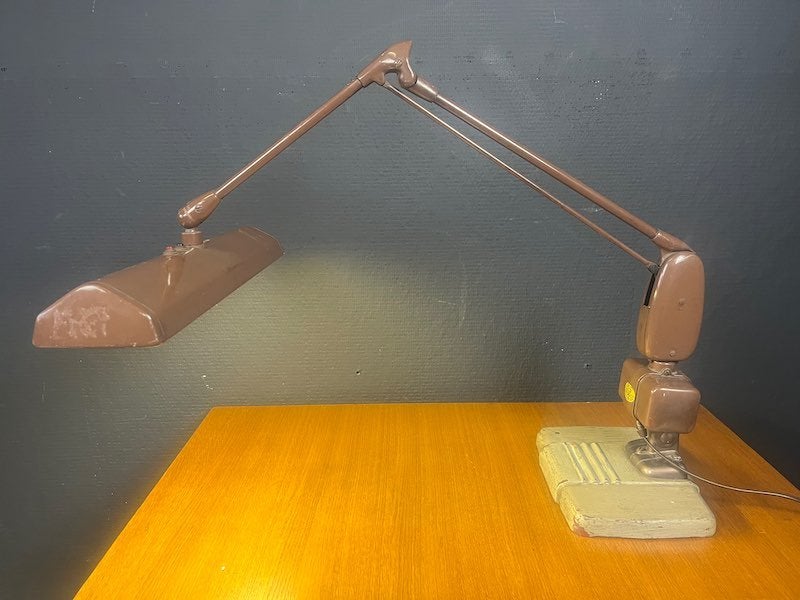 Vintage Dazor zwevende industriele bureaulamp, Ophalen of Verzenden