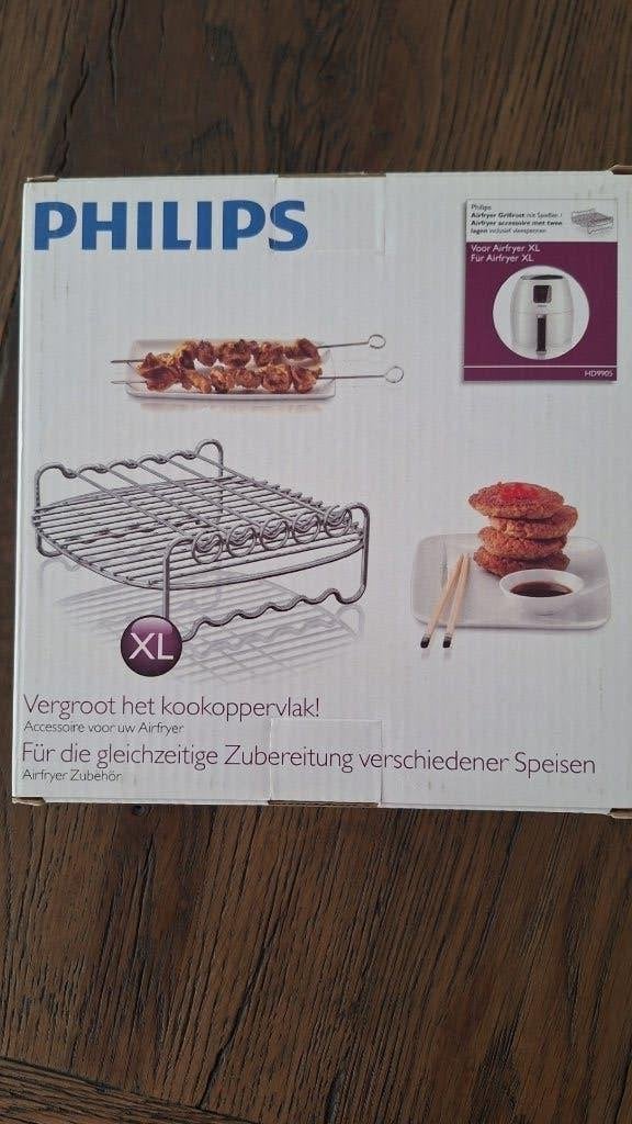 Dubbellaags rek met spiesen voor XL Philips Airfryer HD9905, Witgoed en Apparatuur, Onderdelen en Toebehoren, Ophalen of Verzenden