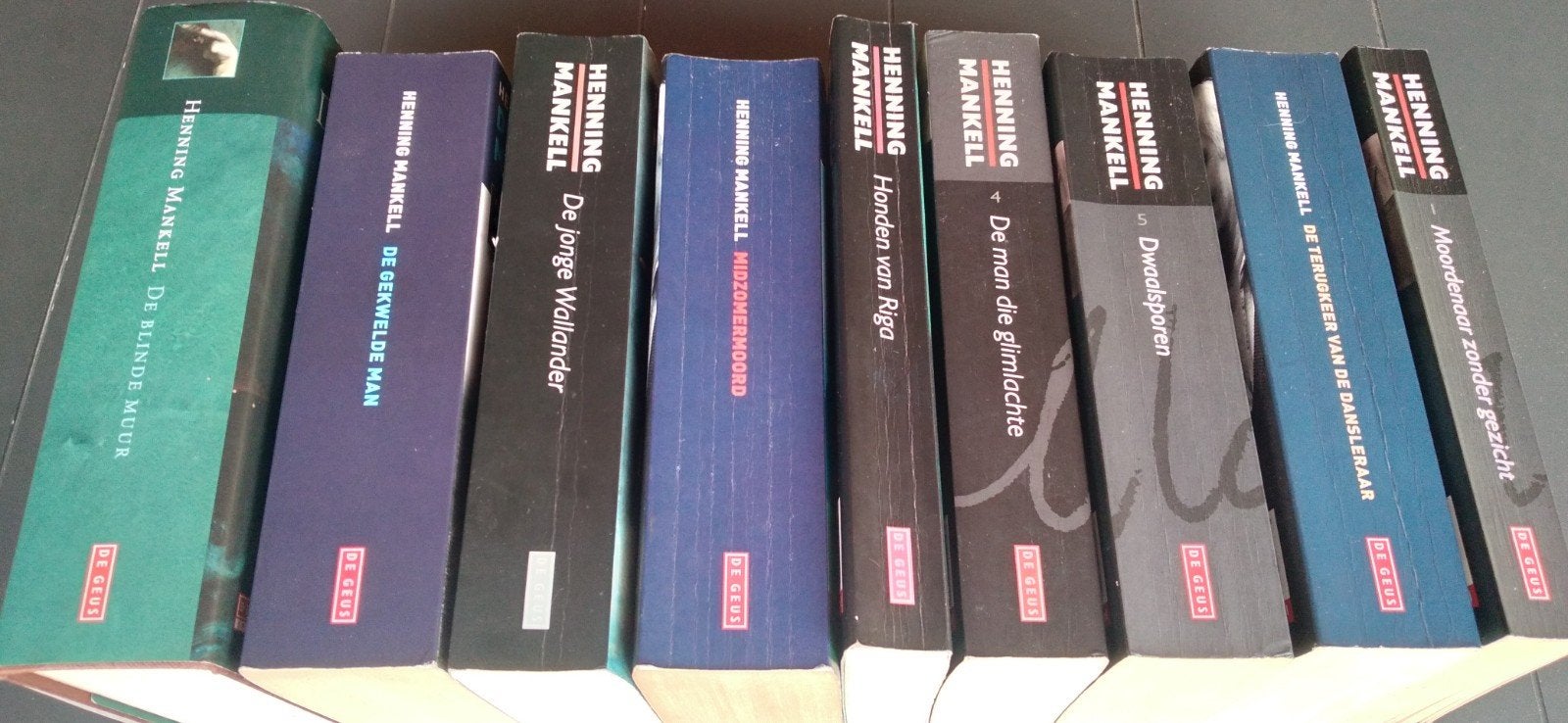 Collectie Henning Mankell - Wallander reeks (9 boeken), Ophalen, Gelezen, Henning Mankell