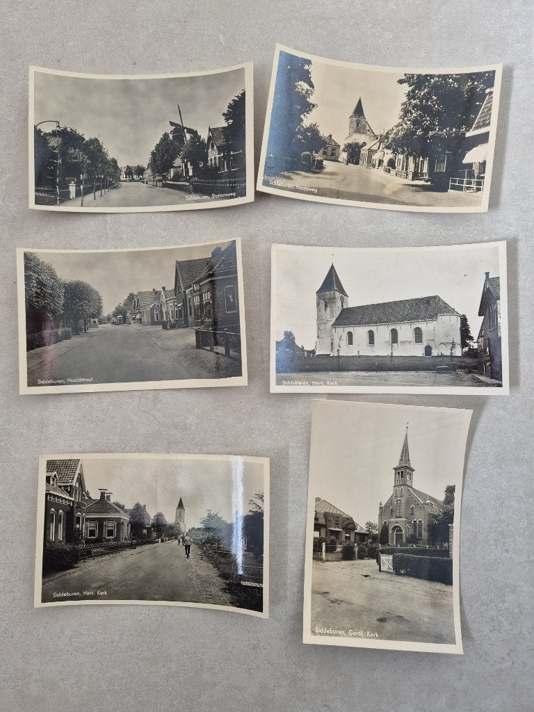 Siddeburen (Groningen) 6 ansichtkaarten onbeschreven., Ophalen of Verzenden, Voor 1920, Ongelopen, Groningen