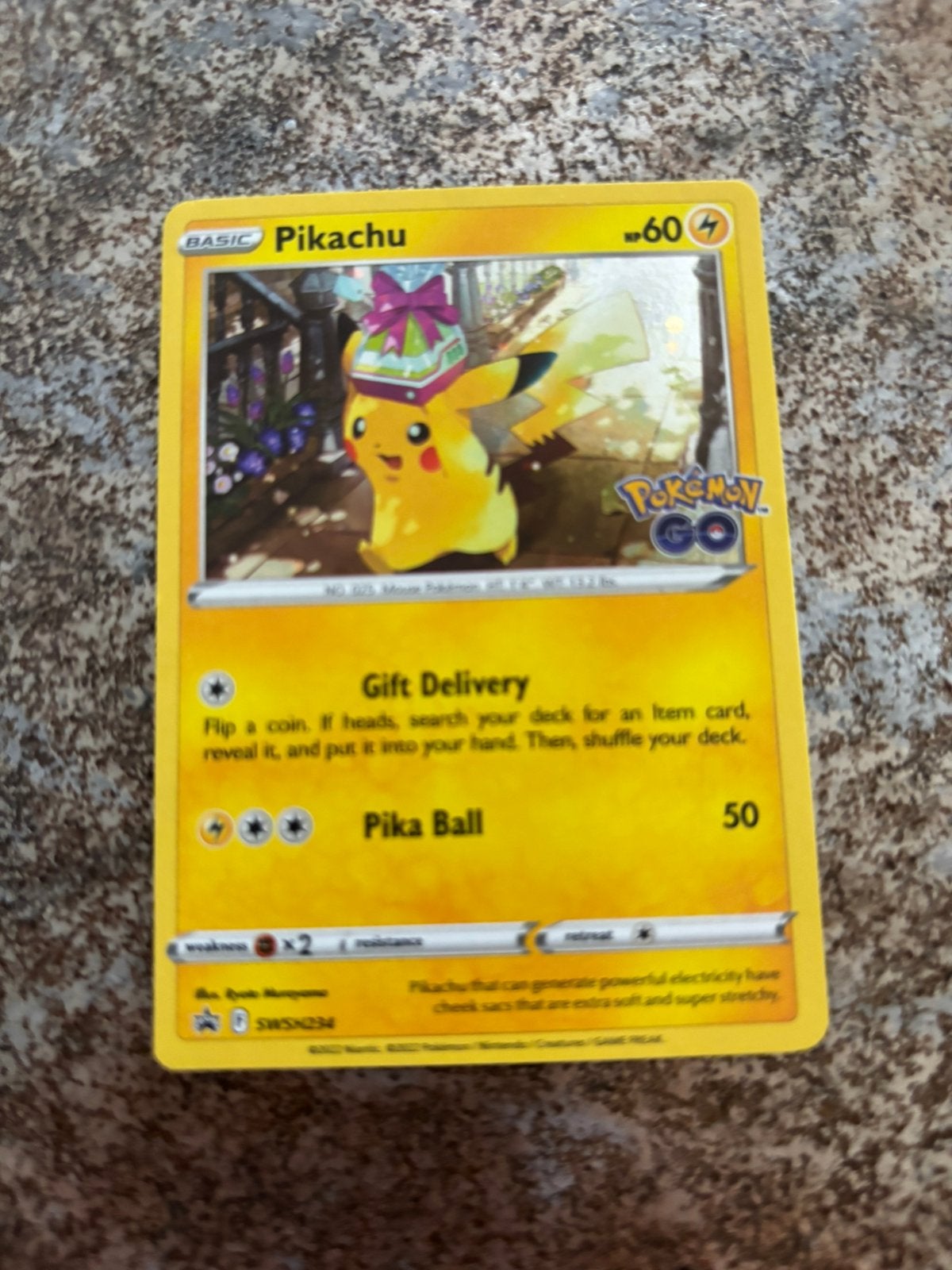 Gift Pikachu, Ophalen of Verzenden, Zo goed als nieuw, Losse kaart