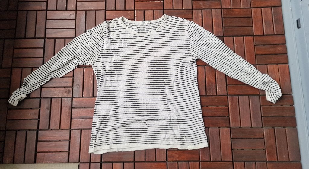 Sissy-Boy gestreept shirt met lange mouwen maat M, Ophalen of Verzenden, Zo goed als nieuw, Wit