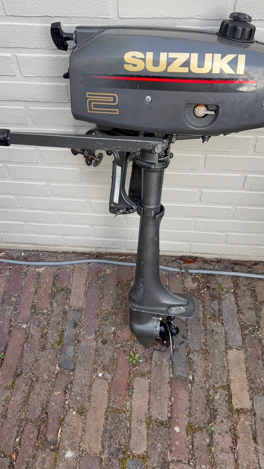 Buitenboordmotor 2pk Suzuki, Ophalen, Gebruikt