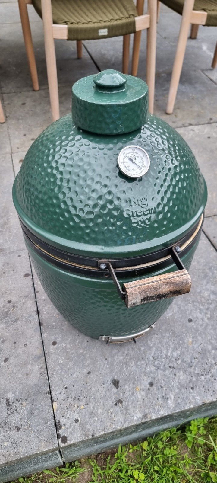 Big Green Egg (S) met indirecte hitte plaat, Ophalen, Gebruikt, Big Green Egg