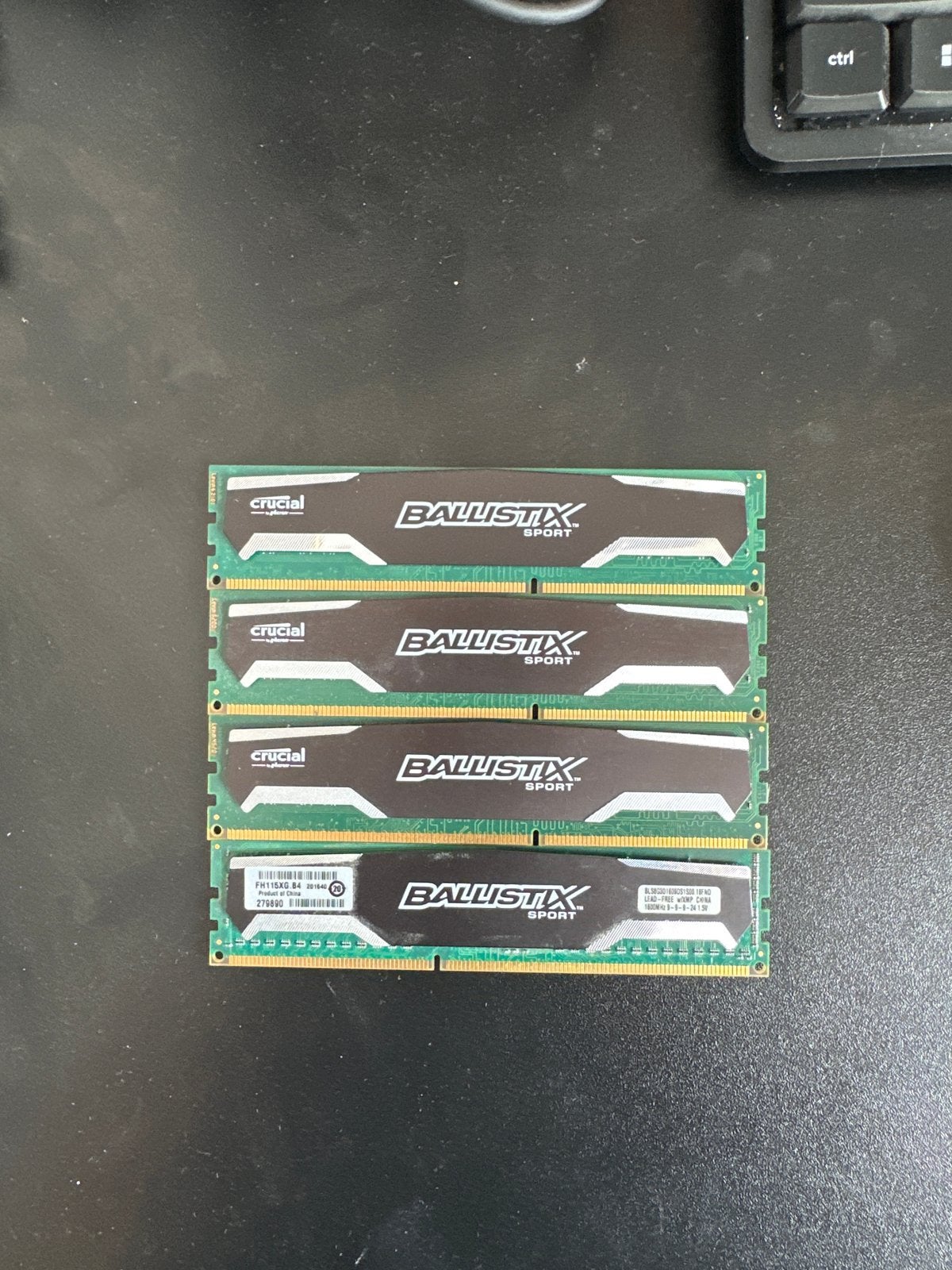 Crucial Ballistix Sport DDR3 RAM Geheugen (4x 8GB), DDR4, 8 GB, Ophalen of Verzenden, Zo goed als nieuw