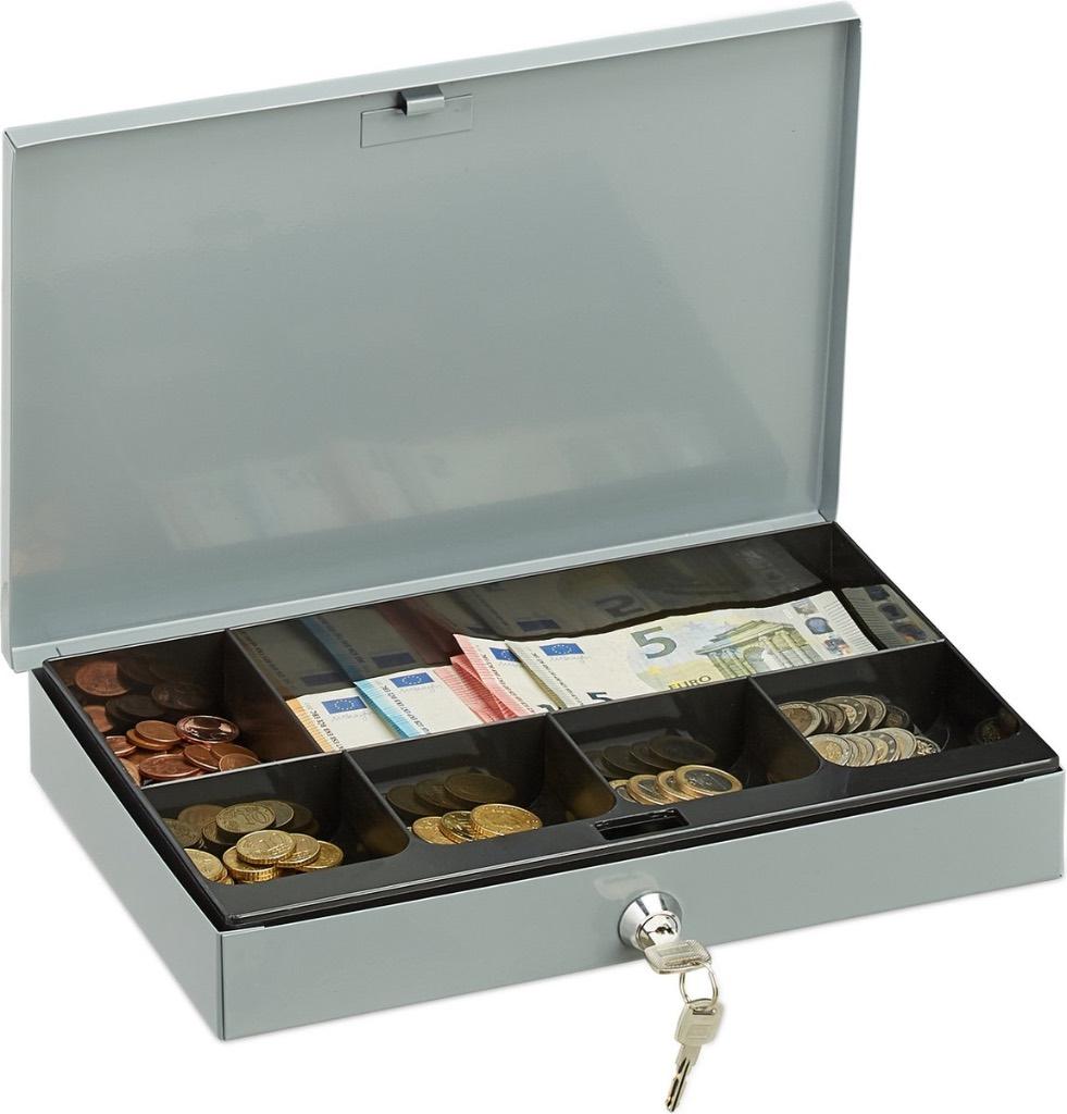 Documentkluisje / geldkistje met muntbakje incl. 2 sleutels, Verzenden, Nieuw
