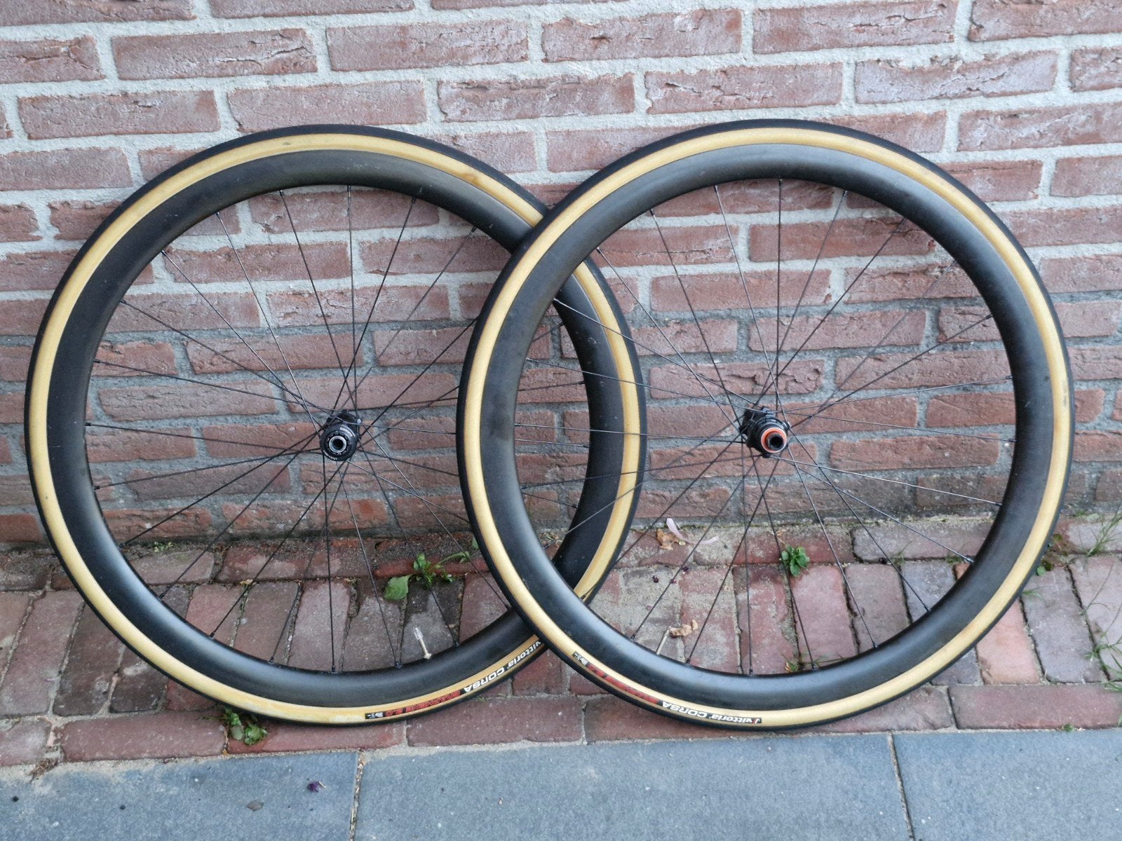 Carbon Wielset Schijfrem - Shimano/SRAM Body, Gebruikt, Racefiets, Carbon, Ophalen