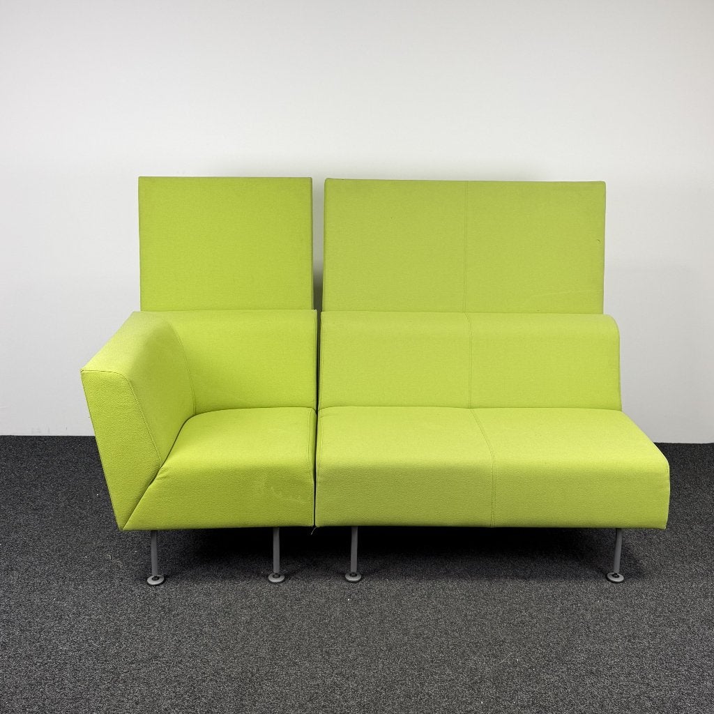 Steelcase Treinbank / Ontvangstbank (4), Huis en Inrichting, Ophalen, Gebruikt, Stof, 125 cm of meer