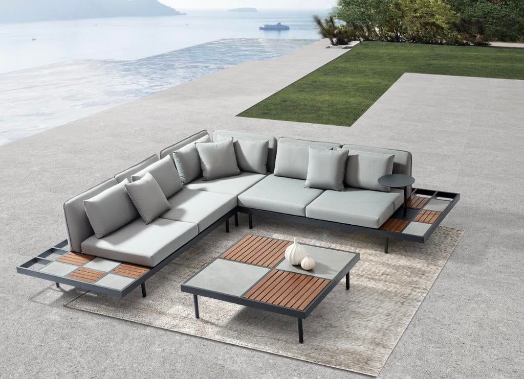 Bali Prestige Hoekset | Antraciet | Loungeset, Ophalen, Zo goed als nieuw