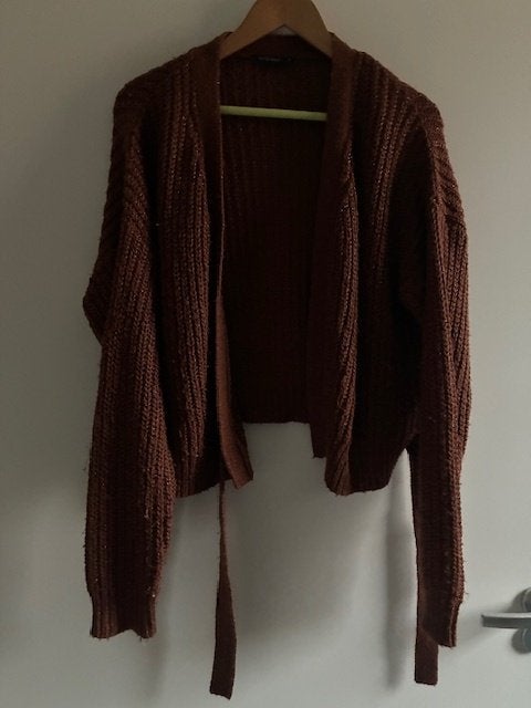 Dames overslagvest bruin maat S, Kleding | Dames, Maat 38/40 (M), Bruin, Pescara, Ophalen of Verzenden
