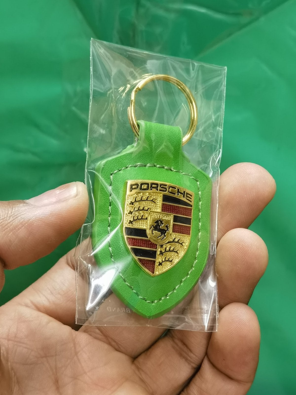 Porsche Sleutelhanger - Groen, Verzamelen, Sleutelhangers, Ophalen of Verzenden, Nieuw, Merk