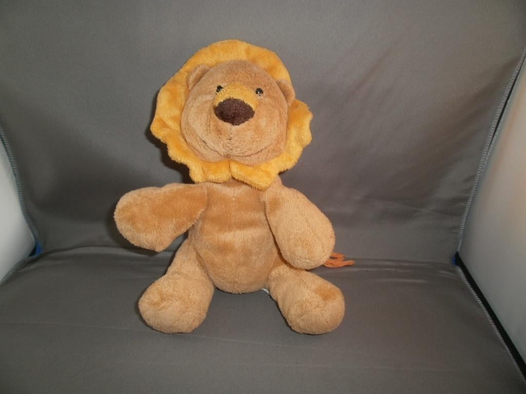 zeeman textiel leeuw bruin/oranje 21 cm velours zachte, Overige merken, Geel, Nieuw, Ophalen of Verzenden