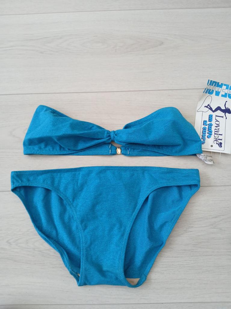 Tuffo nieuwe turquoise strapless glitter bikini maat 42, Kleding | Dames, Ophalen of Verzenden, Nieuw, Blauw, Bikini