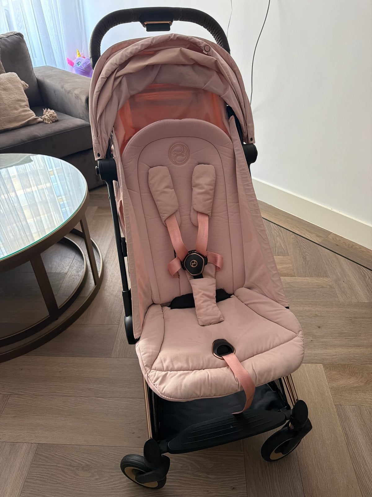 Cybex Coya Buggy Licht Roze, Ophalen, Gebruikt, Overige merken, Zonnekap