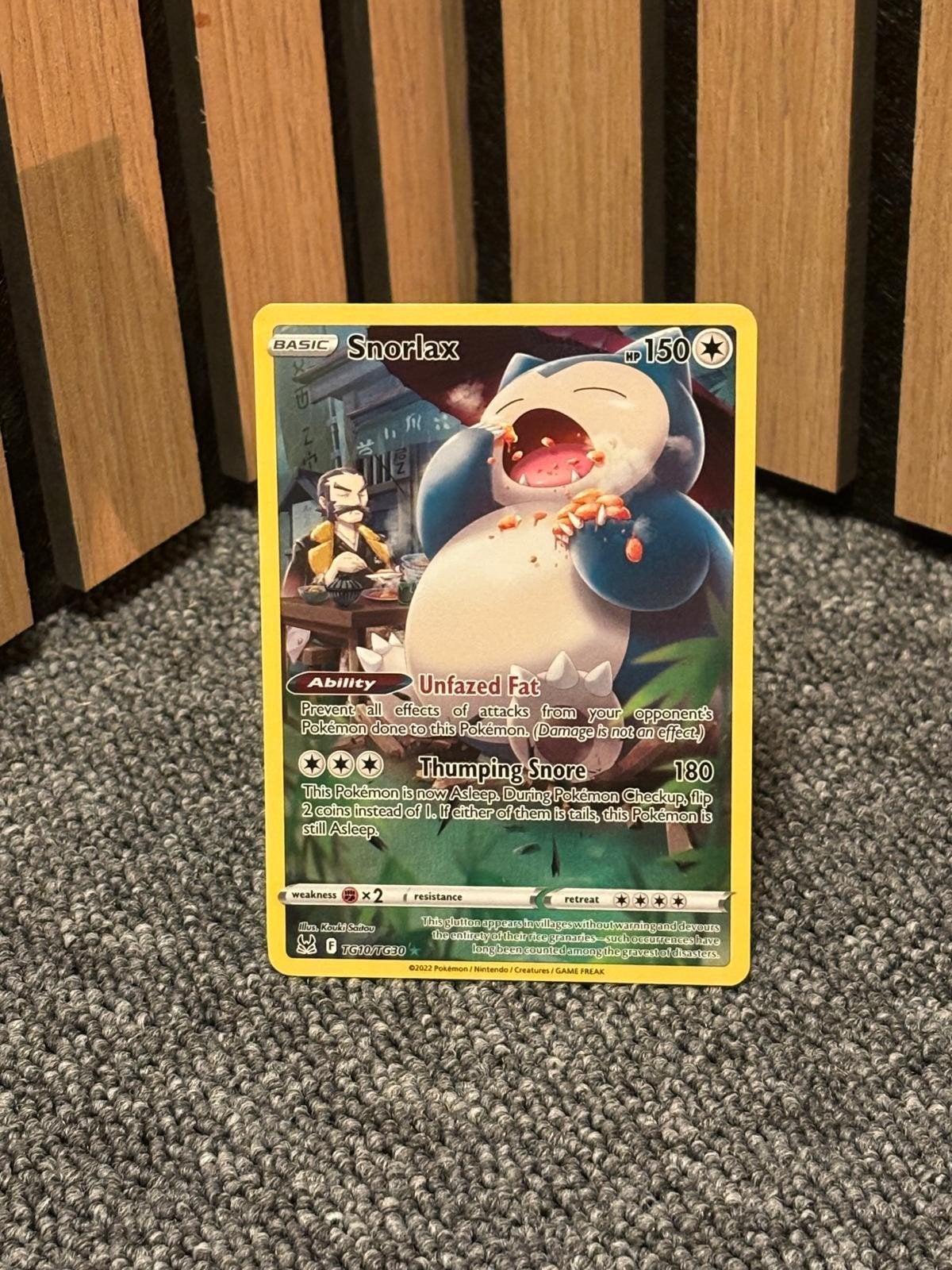 Snorlax TG10/TG30, Ophalen of Verzenden, Zo goed als nieuw, Losse kaart, Foil
