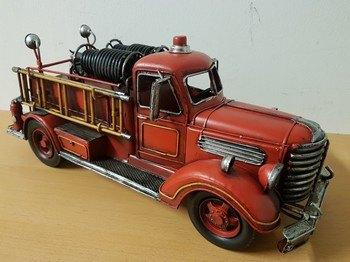 Amerikaanse brandweer auto metalen miniatuur blikken model