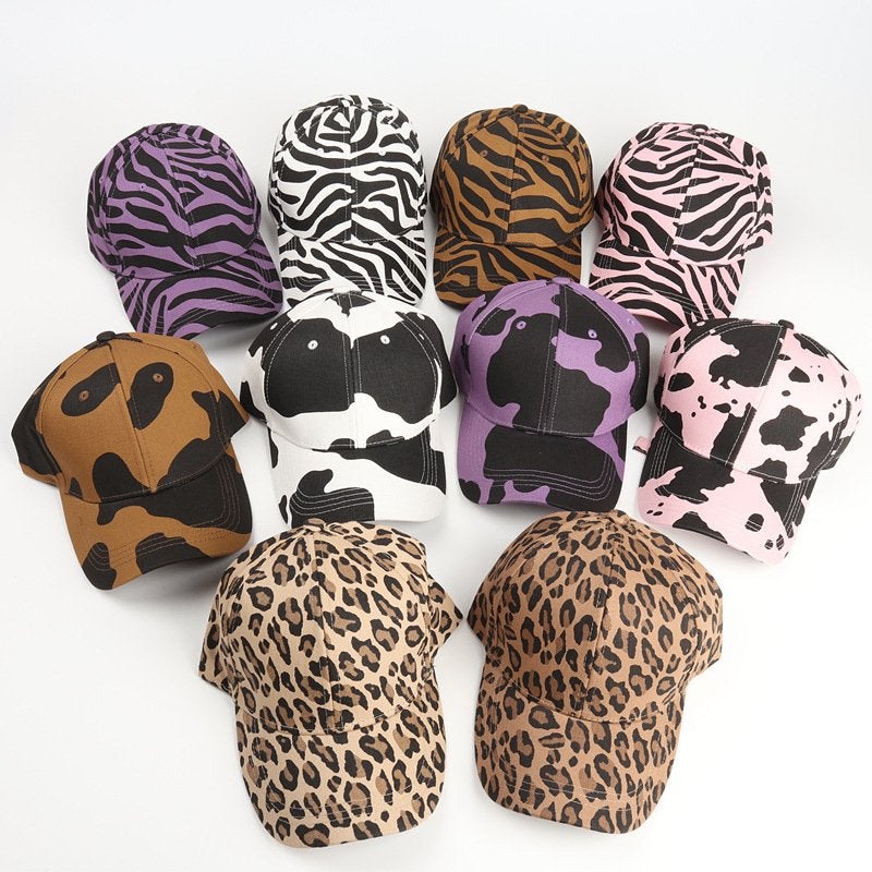 Luipaard panter zebra koeien pet dames heren dieren cap, Kleding | Dames, Verzenden, Nieuw, One size fits all, Pet