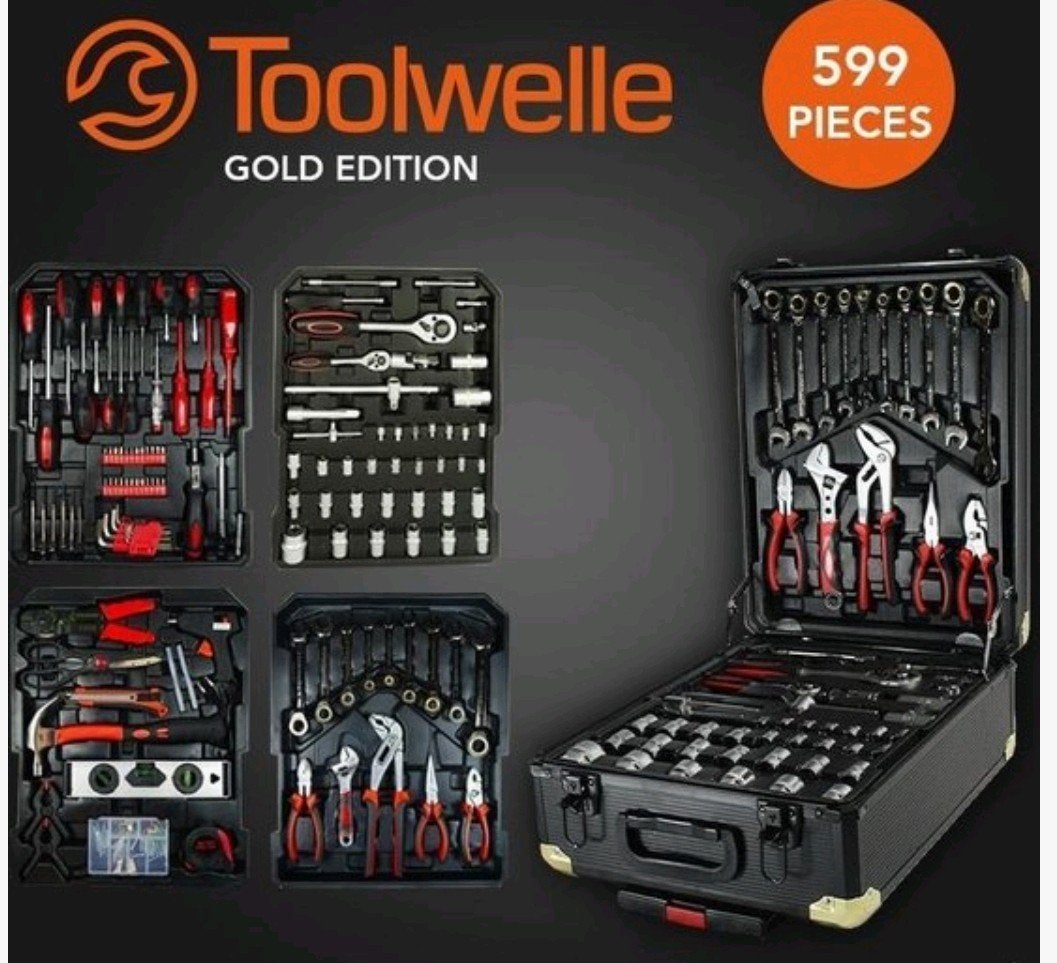 F-Tools 599-delige Gereedschapskoffer "Black Gold", F-tools, Overige merken, Onbekend, Nieuw