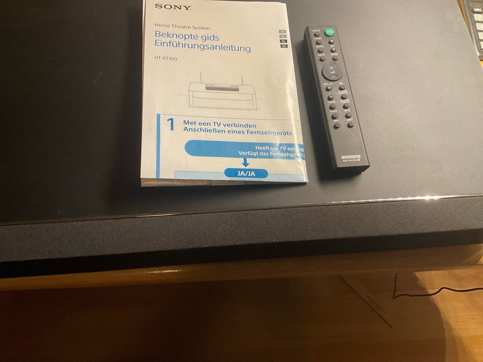 Sony HT-XT100 Home Theatre System met afstandsbediening, Soundbar, Ophalen of Verzenden, Zo goed als nieuw, Minder dan 40 watt