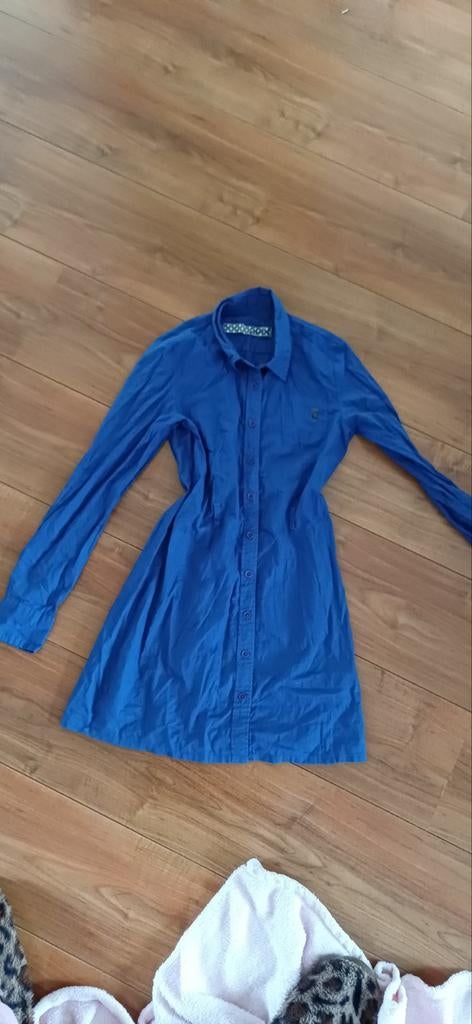 Lange blauwe blouse tuniek, maat 152/158, Meisje, Overhemd of Blouse, Rags for girls, Ophalen of Verzenden