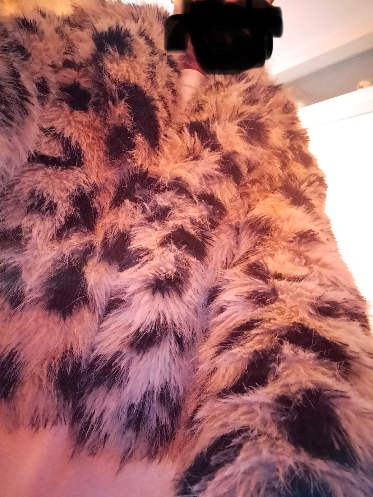 Leopard print faux fur jasje, Kleding | Dames, Jassen | Winter, Maat 38/40 (M), Bruin, Ophalen of Verzenden, Onbekend