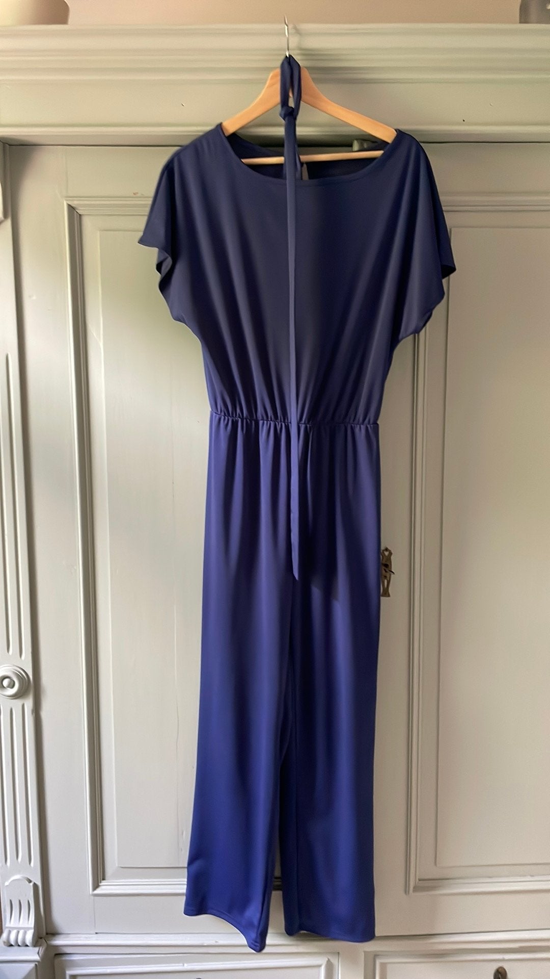 Donkerblauwe jumpsuit maat S/M, Kleding | Dames, Ophalen of Verzenden, Zo goed als nieuw, Maat 36 (S), Blauw