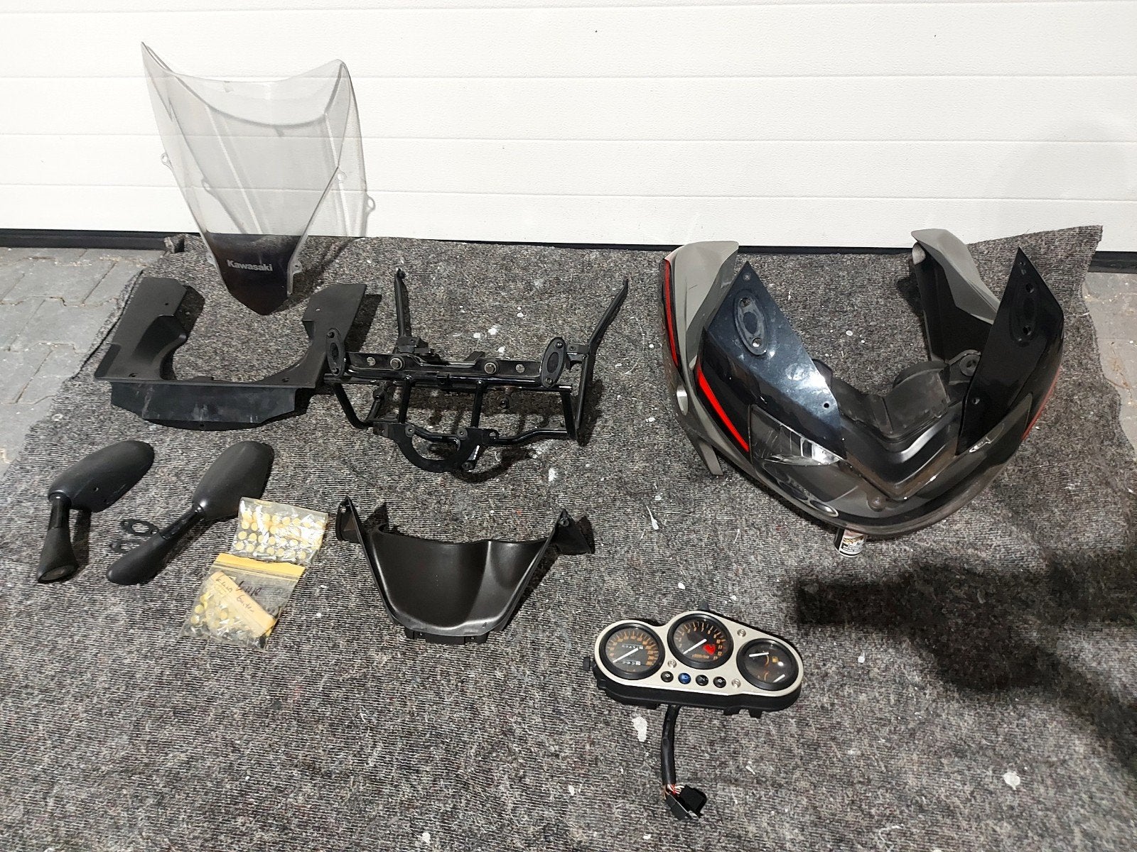 Kawasaki ZRX 1200s onderdelen zrx1200 kuip koplamp teller, Ophalen, Gebruikt