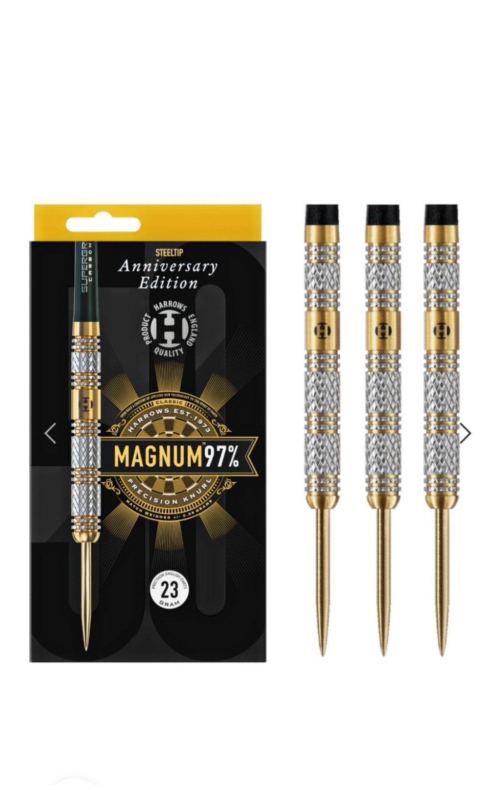 Magnum Special Edition 97% Tungsten Darts - 23 gram, Ophalen of Verzenden, Zo goed als nieuw, Pijlen